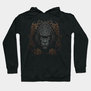 Gorilla decorated with Javanese ornaments Hoodie